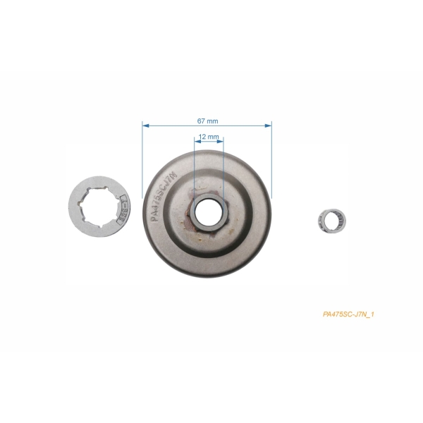HS PARTS Kettenrad .325" 7 Zähne für Kettensägen Husqvarna 36 41 136 141 Jonsered 2036 2040 Poulan PP255 2200 2500 2600 2750 3050 (OEM 530069316)