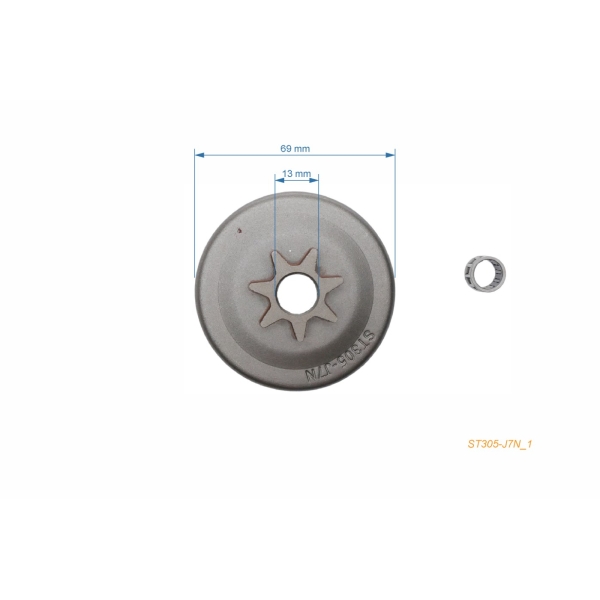 HS PARTS Kettenrad .325" 7 Zähne für Kettensägen Stihl 021 023 025 MS210 MS230 MS250 (OEM 11236402074)