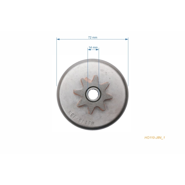 HS PARTS Kettenrad .325" 8 Zähne für Kettensägen Homelite 240 240S 245 (OEM A97056)