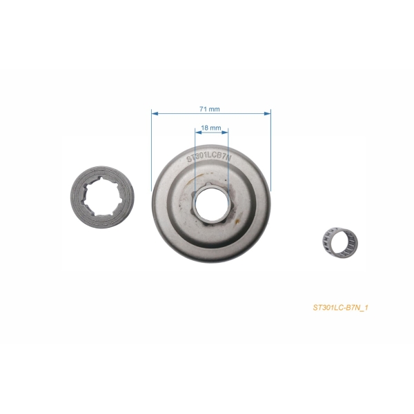 HS PARTS Kettenrad .404" 7 Zähne für Kettensägen Stihl 07S 08 S10