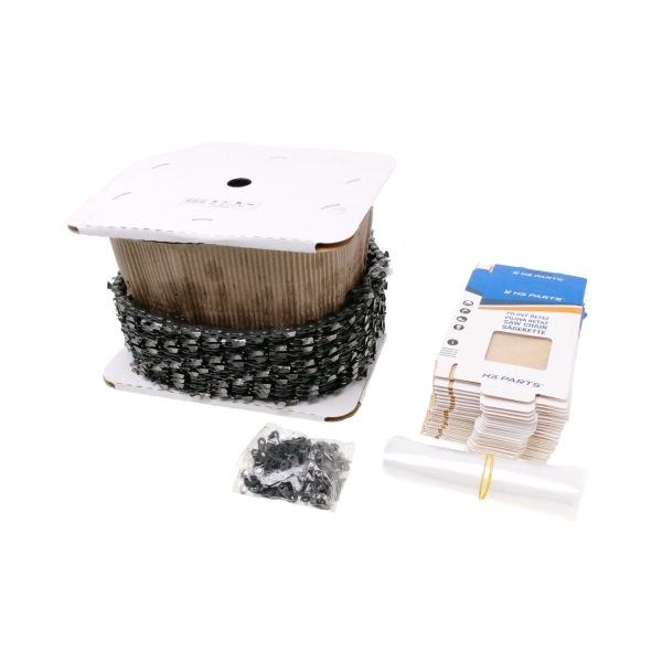 HS PARTS Kettenrolle mit Karbidenzähnen 3/8" .058" (1,5 mm) 1637 Glieder Vierkantzahn für Husqvarna 66 162 181 266 268 362 365 372XP 380 385 390XP 394XPG 555 560XP 562 570 572 575XP 576XP