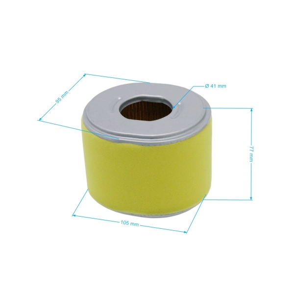 HS Parts Luftfilter 102 mm x 89 mm x 77 mm für Honda GX240 GX270 Motoren Leistung 8,0 PS - 9,0 PS (OEM 17210ZE2822 17210-ZE2-505 17210-ZE2-822 17210-ZE2-515)