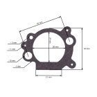 HS Parts Luftfilterdichtung für Briggs & Stratton Motoren (OEM 692667)