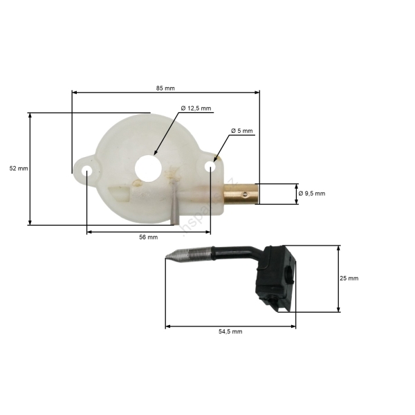 HS Parts Ölpumpe für Husqvarna 36 41 136 137 141 142 McCulloch M4620 MAC 2818AV PN4620 Poulan 2775 2900 Jonsered CS2040 2036 (OEM 530014410)