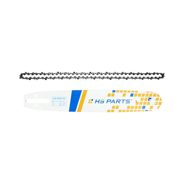 HS PARTS Professionelle Führungsschiene 15" (38 cm) .325" .050" (1,3 mm) + Sägekette 63 Glieder Vierkantzahn für Stihl 024 026 028 029 030 031 032 039 MS240 MS260 MS261 MS270 MS271 MS280 MS290 MS291 MS310 MS390