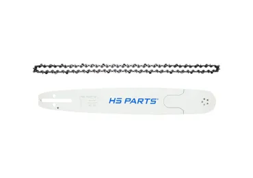 HS PARTS Professionelle Führungsschiene 15" (38 cm) .325" .058" (1,5 mm) + Sägekette 64 Glieder Vierkantzahn für Husqvarna 51 55 262 357 359 555 560 Jonsered CS2150 CS2152 CS2250 Dolmar PS460 PS510 Solo 632 634 Makita DCS430