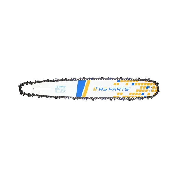 HS PARTS Professionelle Führungsschiene 18" (45 cm) 3/8" .058" (1,5 mm) + Sägekette 64 Glieder Vierkantzahn für Hecht 962 Shindaiwa 598 600 600SX 601SX 731SX Zenoah G621AVS Echo CS590 CS600 CS610 CS680 CS8002 Alko 251 261 460 480