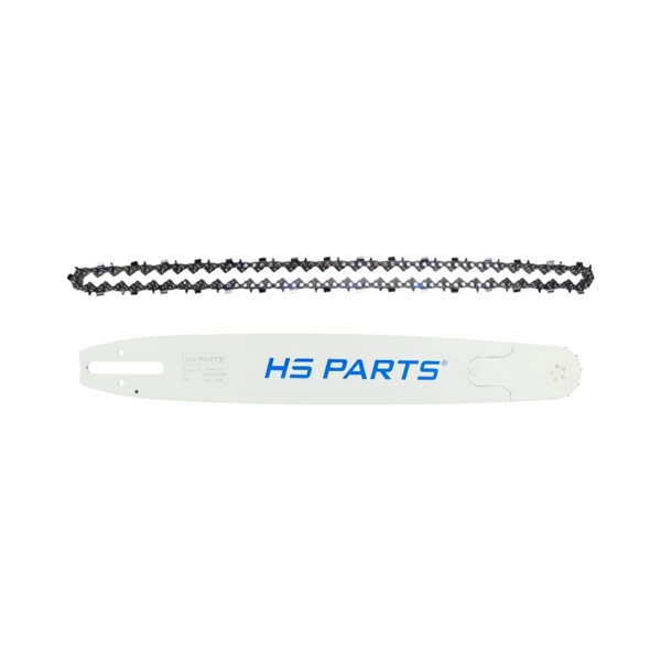 HS PARTS Professionelle Führungsschiene 18" (45 cm) 3/8" .063" (1,6 mm) + Sägekette 66 Glieder Vierkantzahn für Stihl 030 036 042 045 MS290 MS390 MS360 MS361 MS362 MS380 MS440 MS441 MS460 MS461 MS462 MS500i MS660 MS661