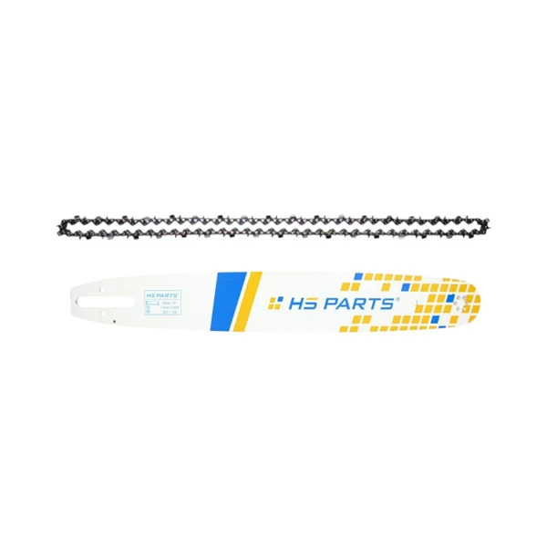 HS PARTS Professionelle Führungsschiene 18" (45 cm) .325" .050" (1,3 mm) + Sägekette 74 Glieder Vierkantzahn für Stihl 024 026 028 029 030 031 032 039 MS240 MS260 MS261 MS270 MS271 MS280 MS290 MS291 MS310 MS390