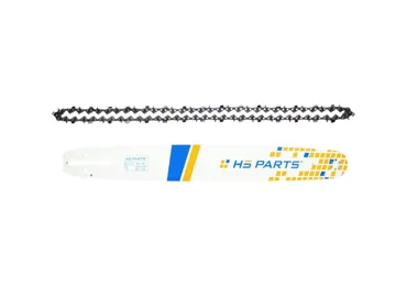 HS PARTS Professionelle Führungsschiene 20" (50 cm) 3/8" .050" (1,3 mm) + Sägekette 72 Glieder Vierkantzahn für Husqvarna 268 365 372 395 562 565 570 576 Jonsered CS2172 CS2188 Dolmar PS6400 PS7300 Shindaiwa 550 695 757 Solo 665 670 690