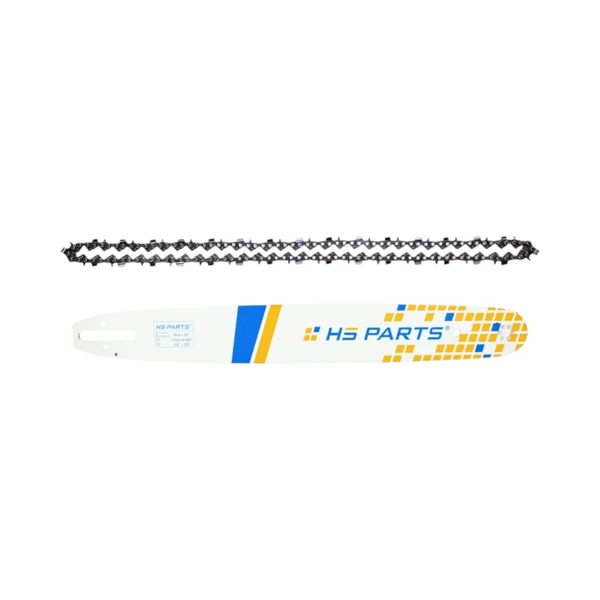HS PARTS Professionelle Führungsschiene 20" (50 cm) 3/8" .050" (1,3 mm) + Sägekette 72 Glieder Vierkantzahn für Stihl 036 044 056 066 MS290 MS310 MS360 MS361 MS362 MS391 MS440 MS441 MS462 MS460 MS640 MS650 MS660 MS500i