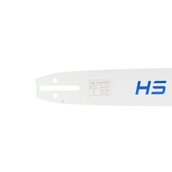 HS PARTS Professionelle Führungsschiene 22" (55 cm) 3/8" (1,5 mm) 76 Glieder für Husqvarna 61 66 266 268 272 365 372XP 281 298 380 385 585 Solo 665 670 681 Jonsered 2077 2171 Dolmar PS6400 PS7900 Shindaiwa 285 300 550 Echo CS3500