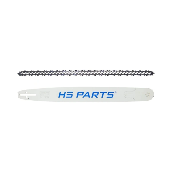 HS PARTS Professionelle Führungsschiene 24" (60 cm) 3/8" .058" (1,5 mm) + Sägekette 84 Glieder Vierkantzahn für Husqvarna 254 262 345 346 357 359 455 460 465 50 51 55 550 555 560 Jonsered CS2156 CS2255 CS2258 Dolmar 119 120