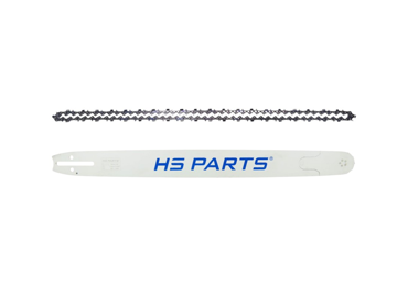 HS PARTS Professionelle Führungsschiene 26" (65 cm) 3/8" .058" (1,5 mm) + Sägekette 89 Glieder Vierkantzahn für Husqvarna 61 66 266 268 272 365 372XP 380 585 Solo 665 681 Jonsered 2077 2171 Dolmar PS6400 Makita DCS6400