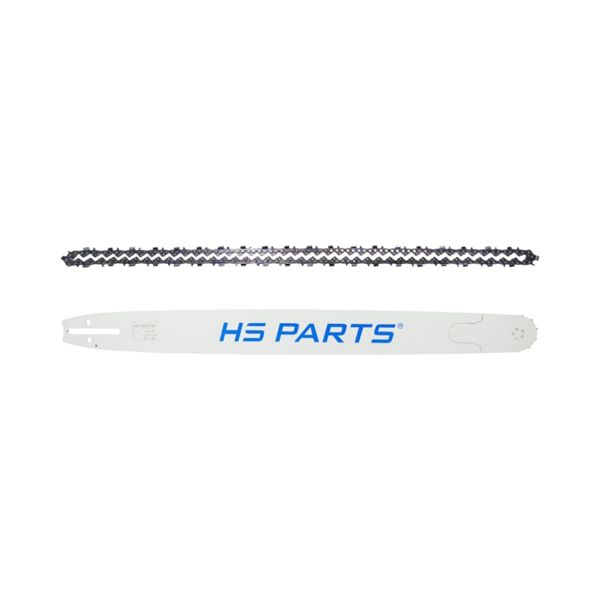 HS PARTS Professionelle Führungsschiene 28" (70 cm) 3/8" .058" (1,5 mm) + Sägekette 92 Glieder Vierkantzahn für Husqvarna 61 66 266 268 272 365 372XP 380 585 Solo 665 681 Jonsered 2077 2171 Dolmar PS6400 Makita DCS6400