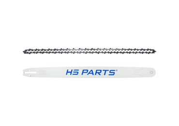 HS PARTS Professionelle Führungsschiene 30" (75 cm) 3/8" .058" (1,5 mm) + Sägekette 102 Glieder Vierkantzahn für Husqvarna 61 66 266 268 272 365 372XP 380 585 Solo 665 681 Jonsered 2077 2171 Dolmar PS6400 Makita DCS6400
