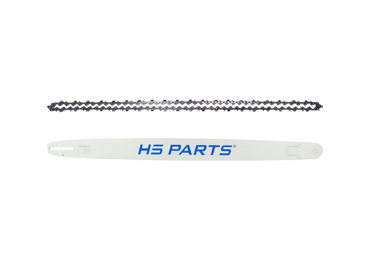 HS PARTS Professionelle Führungsschiene 36" (90 cm) 3/8" .063" (1,6 mm) + Sägekette 115 Glieder Vierkantzahn für Husqvarna 61 66 266 268 272 365 372XP 380 585 Solo 665 681 Jonsered 2077 2171 Dolmar PS6400 Makita DCS6400
