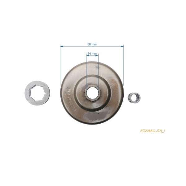 HS PARTS Ringkettenrad .325" 7 Zähne für Kettensägen Echo CS550 CS610 CS510 CS451 CS451VL CS452 CS500