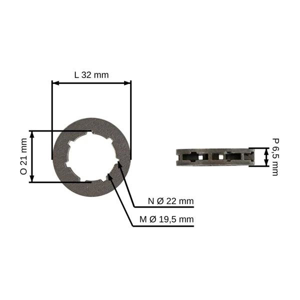 HS Parts Ringkettenrad .325