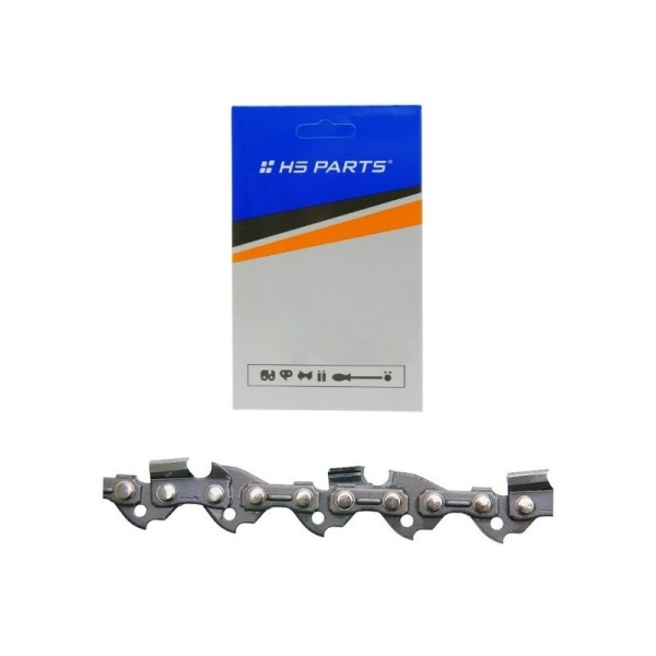 HS PARTS Sägekette 3/8" .043" (1,1 mm) 52 Glieder Rundzahn für Akku-Sägen