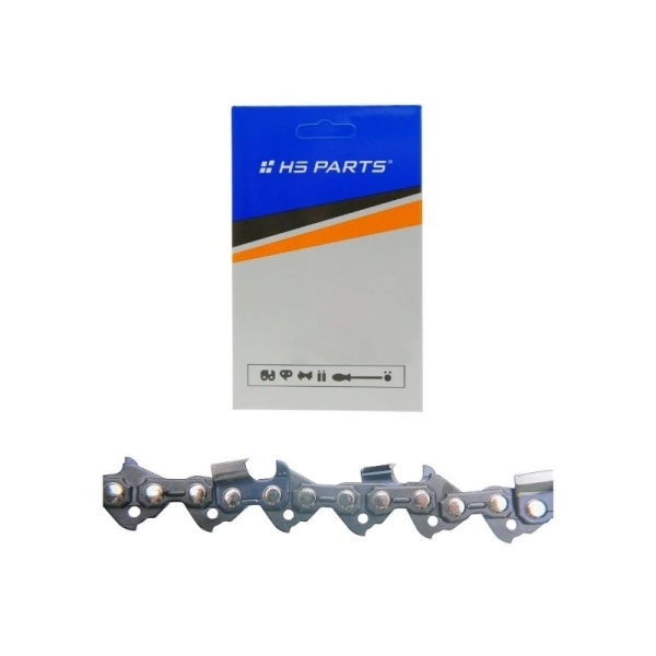 HS PARTS Sägekette 3/8" .050" (1,3 mm) 60 Glieder Vierkantzahn für Husqvarna 246 254 262 345 357 455 460 555 560 Jonsered 2054 CS2260 Dolmar 111 112 115 PS540 Solo 613 614 650 Oleomac 162 956 962