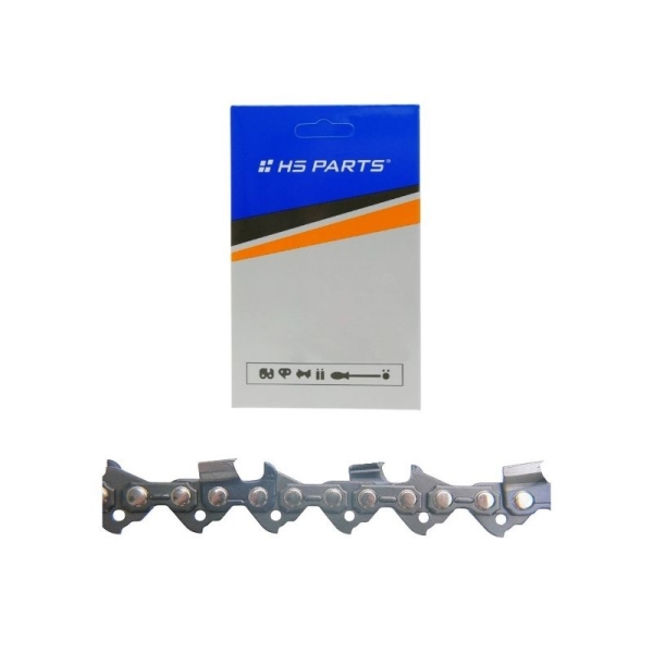 HS PARTS Sägekette 3/8" .050" (1,3 mm) 64 Glieder Vierkantzahn für Husqvarna 246 254 262 345 357 455 460 555 560 Jonsered 2054 CS2260 Dolmar 111 112 115 PS540 Solo 613 614 650 Oleomac 162 956 962