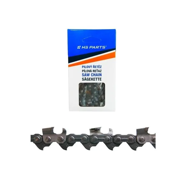 HS PARTS Sägekette mit Karbidspitzen 3/8" .058" (1,5 mm) 72 Glieder Vierkantzahn für Husqvarna 66 162 181 266 268 362 365 372XP 380 385 390XP 394XPG 555 560XP 562 570 572 575XP 576XP