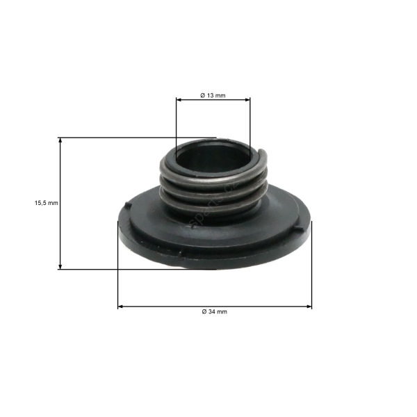 HS PARTS Schnecke für Ölpumpe für Kettensägen Husqvarna 455E 455 Rancher 460 461 465 Rancher II Jonsered CS2255 (OEM 537252601)
