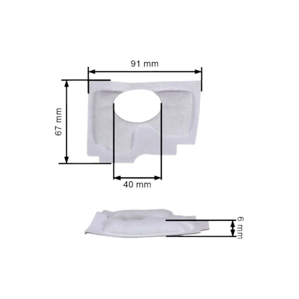 HS PARTS Super-Luftfilter für Stihl MS170 MS180 Kettensägen (11301411704)
