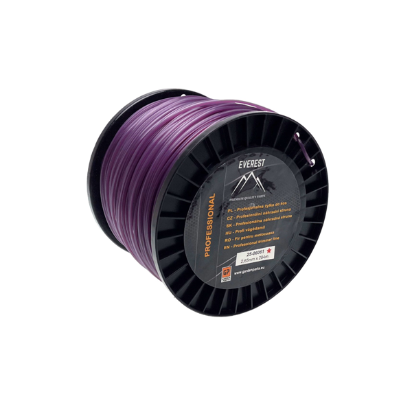 HS Parts Trimmerfaden für Freischneider Sternform 2,65 mm x 248 m