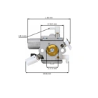 HS PARTS Vergaser für Stihl MS231 MS251 MS251C Kettensägen (OEM 11431200631)
