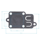 HS Parts Vergasermembran Briggs & Stratton 270026
