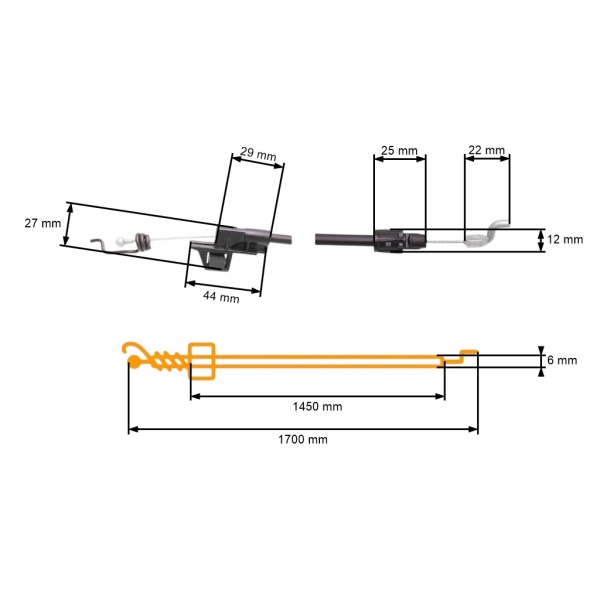 Kabel Husqvarna Partner Electrolux Handwerker McCulloch Poulan Jonsered (OEM 588479201 424919)