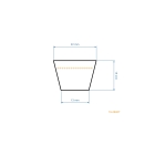 Keilriemen 1058 mm x 1137 mm x 21,0 mm für Murray Gartentraktoren (OEM 037X113MA 37X113)
