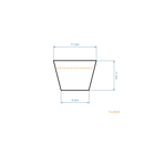 Keilriemen 1107 mm x 1167 mm x 16,4 mm für Gartentraktoren MTD Black Edition Cubcadet Massey Ferguson Mastercut Oleo-Mac Wolf (OEM 754-04268 954-04268)