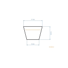 Keilriemen 1261 mm x 1321 mm x 16,0 mm für Gartentraktoren MTD Yard Man Bolens Fleurelle Raiffeisen (OEM 754-0629 954-0629)