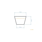Keilriemen 1350 mm x 1419 mm x 17 mm für Husqvarna Viking Wolf AGS Karsit Gartentraktoren (OEM 531005564 947272731193 000492063 205010681)