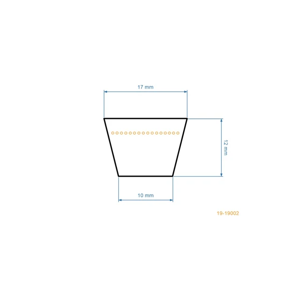 Keilriemen 1350 mm x 1419 mm x 17 mm für Husqvarna Viking Wolf AGS Karsit Gartentraktoren (OEM 531005564 947272731193 000492063 205010681)