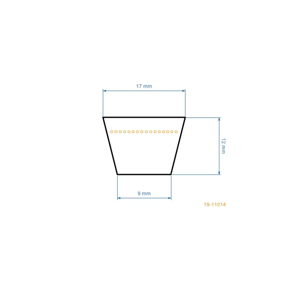 Keilriemen 1372 mm x 1441 mm x 17 mm für Brill Castel Garden Honda Iseki Viking Dolmar Alpina Gartentraktoren (OEM 35062812/0 1136-1023-01 664.062.814)
