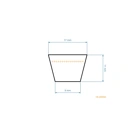 Keilriemen 1700 mm x 1760 mm x 16,0 mm für Gartentraktoren MTD Cub Cadet Columbia Gutbrod Yardman (OEM 754-0329A 754-0329 754-0433)