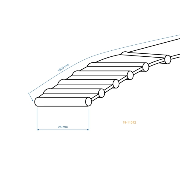Keilriemen 1800 mm x 25 mm für Gartentraktoren Brill Cooper Iseki Viking Stiga Dolmar (OEM 6151 764 0910 135065604/0 80482-VK1-003)