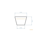 Keilriemen 1820 mm x 1880 mm x 15,3 mm für Gartentraktoren MTD Cub Cadet Columbia Gutbrod Yardman Fleurelle (OEM 754-0371 754-0371A)