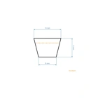 Keilriemen 1956 mm x 2006 mm x 12,0 mm für Gartentraktoren MTD Kolumbien Gutbrod Yardman Bolens Raiffeisen Oleo-Mac Cub Cadet (OEM 754-04062 954-04062)