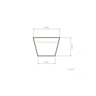 Keilriemen 2110 mm x 2160 mm x 13 mm für Murray Gartentraktoren (OEM 037X86MA 37X86)