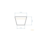 Keilriemen 2160 mm x 2210 mm x 13 mm für Husqvarna Poulan Craftsman Gartentraktoren (OEM 532178138 178138)