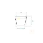 Keilriemen 2180 mm x 2230 mm x 13 mm für Murray Gartentraktoren (OEM 037X80MA 37X80)