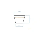 Keilriemen 2210 mm x 2260 mm x 13 mm für Murray OBI Yardman Gartentraktoren (OEM 037X88 37X88MA 710213 03788MA 37x88)