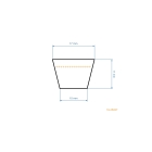 Keilriemen 2239 mm x 2299 mm x 16,0 mm für Gartentraktoren MTD Gutbrod Bolens Craftsman Yard Machines (OEM 954-0467A 754-0467A 754-0467 954-0467)