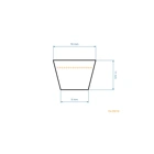 Keilriemen 2353 mm x 2413 mm x 15,4 mm für Gartentraktoren MTD Gutbrod Yard Man Bolens Fleurelle Raiffeisen (OEM 754-0632 954-0632)