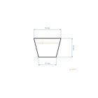 Keilriemen 2353 mm x 2413 mm x 15,6 mm für Gartentraktoren MTD Gutbrod Massey Ferguson Bolens Oleo-Mac Cub Cadet (OEM 754-04075A 754-04075 954-04075)